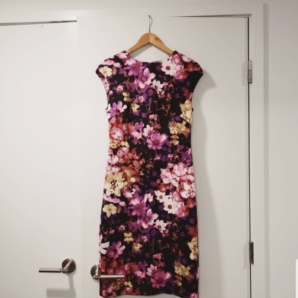 Floral stretch dress